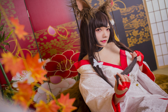 [cosplay]碧蓝航线 赤城白无垢[cos美图][二次元cospaly]
