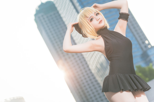 [cosplay]saber 水着[cos美图][二次元cospaly]