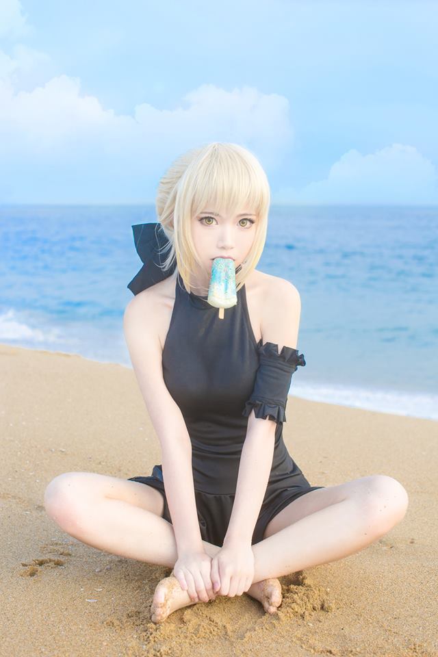 [cosplay]Saber Alter- 水着[cos美图][二次元cospaly]