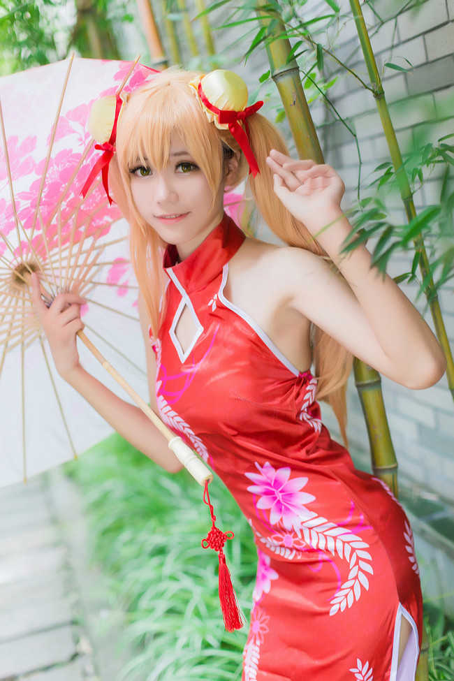 [cosplay]亚丝娜旗袍[cos美图][二次元cospaly]