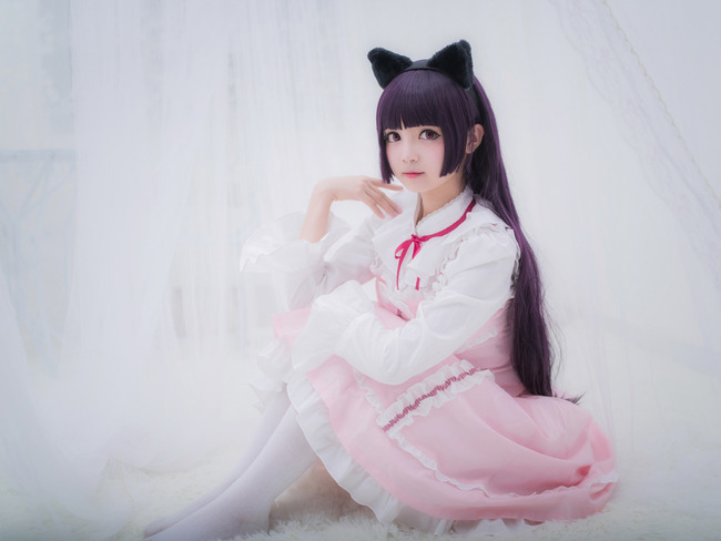 [cosplay]五更琉璃 黑猫 粉色lolita[二次元cos]