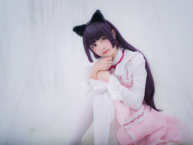 [cosplay]五更琉璃 黑猫 粉色lolita[二次元cos]