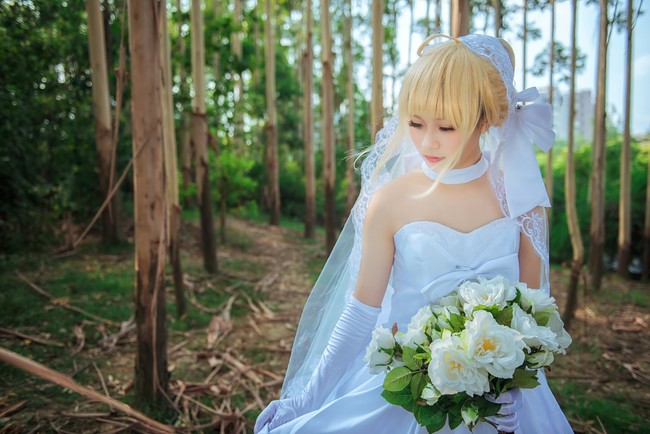 【Fate】Saber婚纱花嫁