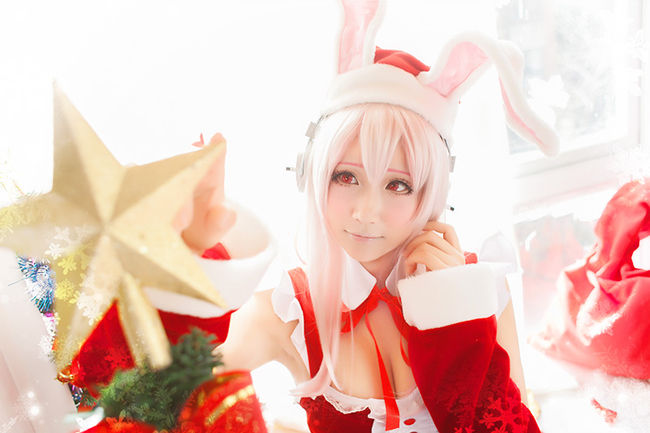 超级索尼子 super sonico 圣诞兔子