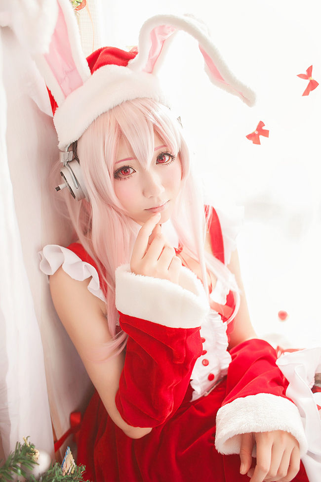 超级索尼子 super sonico 圣诞兔子