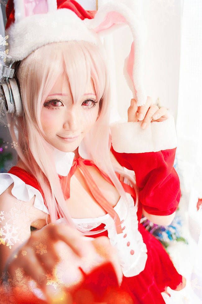 超级索尼子 super sonico 圣诞兔子