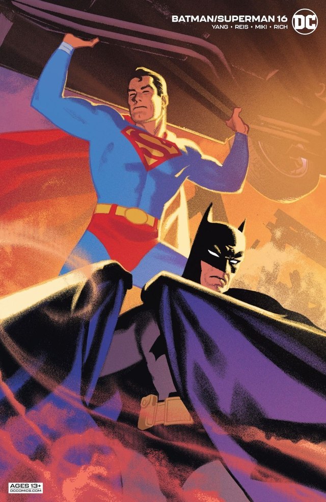 「蝙蝠侠/超人」第16回漫画封面图公开