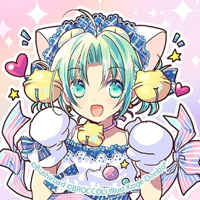 小夏钝帆公开最新绘制的「Di&middot;Gi&middot;Charat」（铃铛猫娘）数码子生日贺图