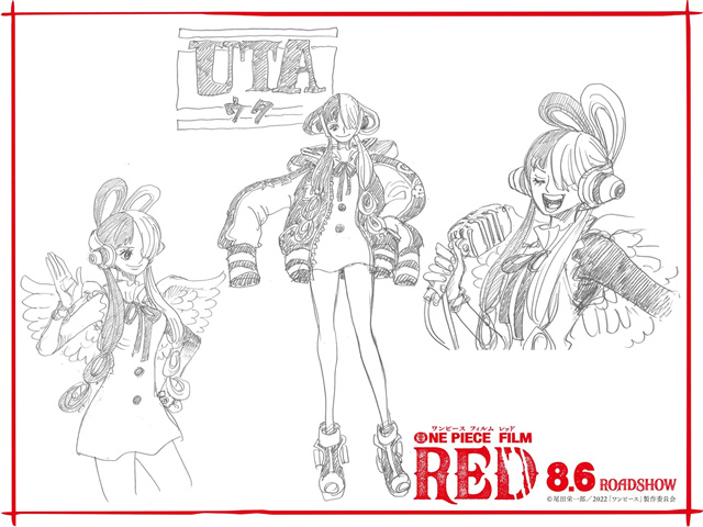 「海贼王」新作剧场版动画「ONE PIECE FILM RED」角色设定图公开