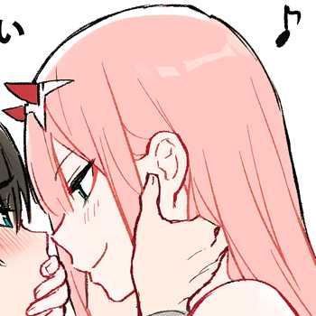 【动漫人物头像】zero two情侣头像
