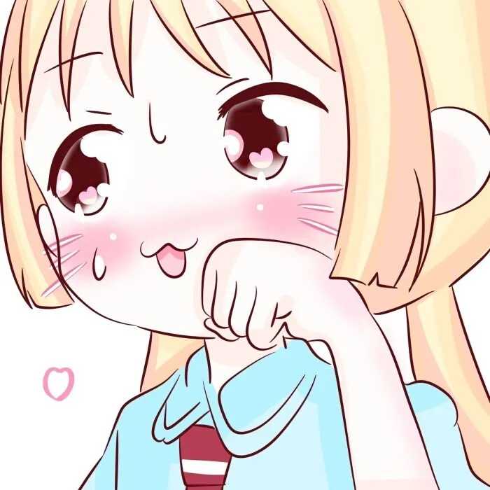 萌系风格动漫女生头像
