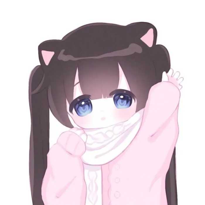 萌系风格动漫女生头像
