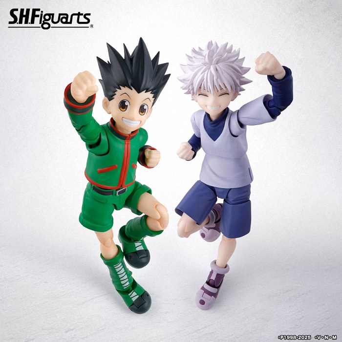 Bandai SHF《全职猎人》小杰与奇犽可动人偶12月5日预订开启