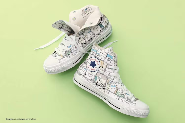 《ちいかわ》×Converse合作款鞋子即将发售